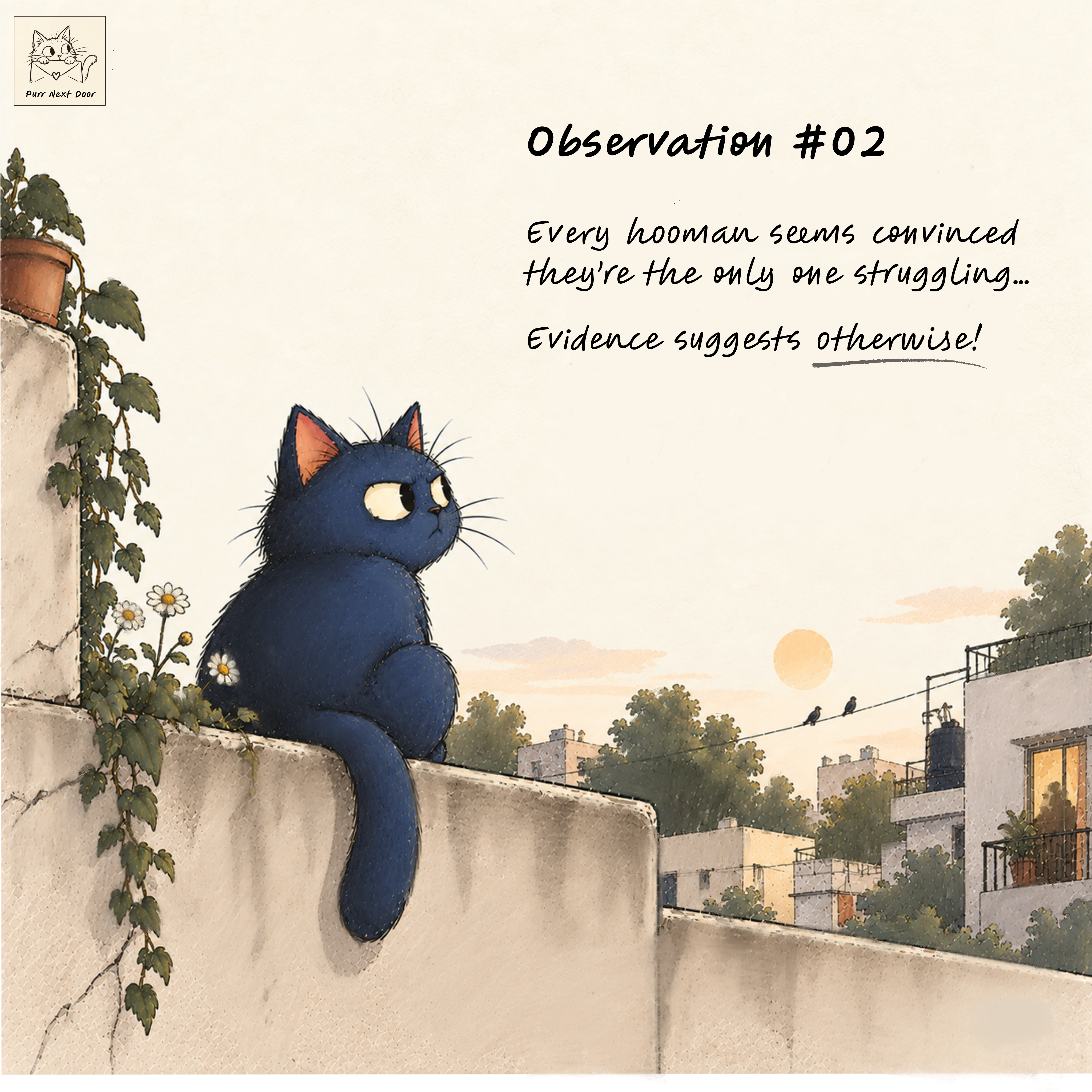 Observation number two: every human seems convinced they are the only one struggling; evidence suggests otherwise.